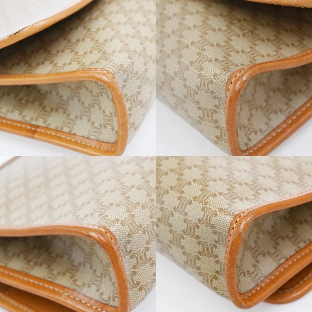 CELINE Macadam Pattern Crossbody 2Way Shoulder Clutch Bag PVC Leather BN 67KB426 - Picture 7 of 16